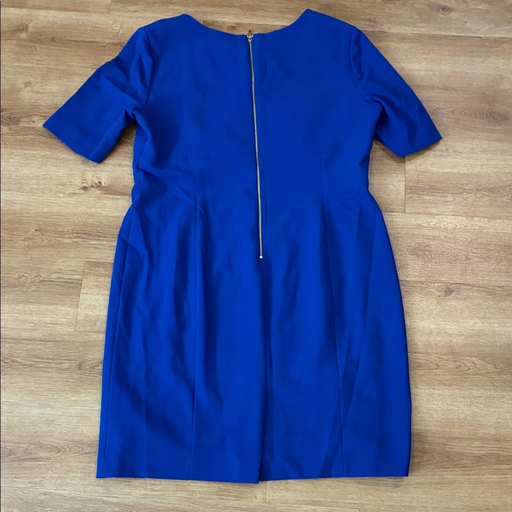 Tahari ASL Royal Blue Sheath Short Sleeve Dress - Picture 5 of 6